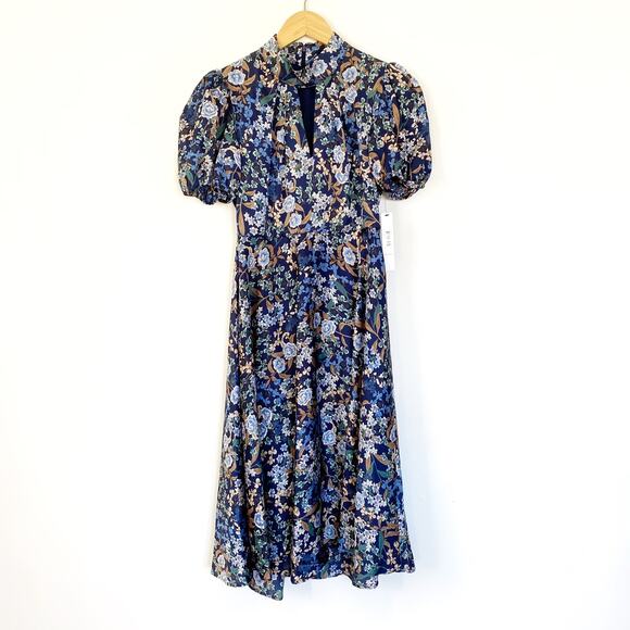 NWT Maggy London Marnette Fit & Flare Dress in Twilight Size 0 - Picture 3 of 8